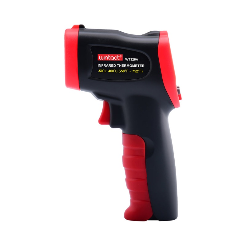 Wintact by Benetech WT326 Non-Contact Infrared Thermometer Digital Thermal Scanner (-50C – 400 / 600 / 800 / 950C) with Triple-A (AAA) Battery Included, LCD Display for Hot Hazardous Objects, Body & Forehead Temperature Check