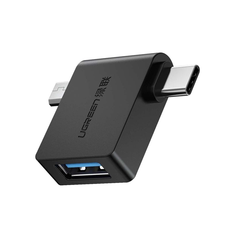 [CLEARANCE] UGREEN 2-in-1 Micro USB + Type C to USB 3.0 A Female Adapter for MacBook, iMac, Mobile Phone, Tablet, Laptop, PC, Desktop Computer, etc. | 30453