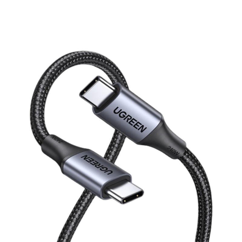 [CLEARANCE] UGREEN 240W USB C PD 3.1 1 Meter Fast Charging Cable Charger with 480Mbps Transmission Rate for MacBook, iPad Pro, Samsung Galaxy, Laptop, Android Smartphone, Tablet, Headphones, Speaker, etc. | 15311