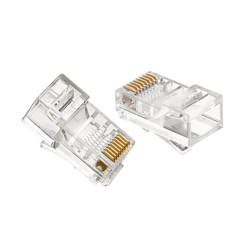[CLEARANCE] UGREEN 50-Piece CAT5, CAT5e RJ45 Ethernet Network Crimp Connector with Unshielded Crystal Head Design | 20331