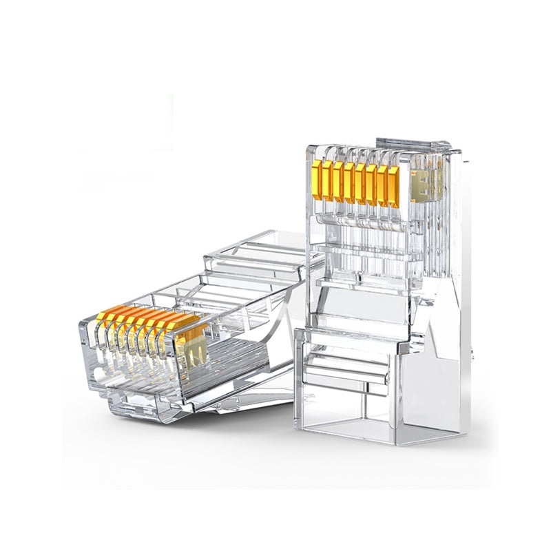 UGREEN 10pcs 50pcs Cat6 Unshielded RJ45 Head Modular Network Connector Plug for Ethernet Cable with Gold Plated Pure Copper Pin | 50961 50962