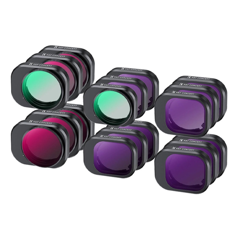 K&F Concept Nano-X Series 6pcs DJI Mini 4 Pro MRC CPL + ND Circular Polarizing + Neutral Density Drone Lens Filter Kit – CPL, ND4, ND8, ND16, ND32, ND64, ND128, ND1000, ND4/PL, ND16/PL, ND32/PL, ND64/PL