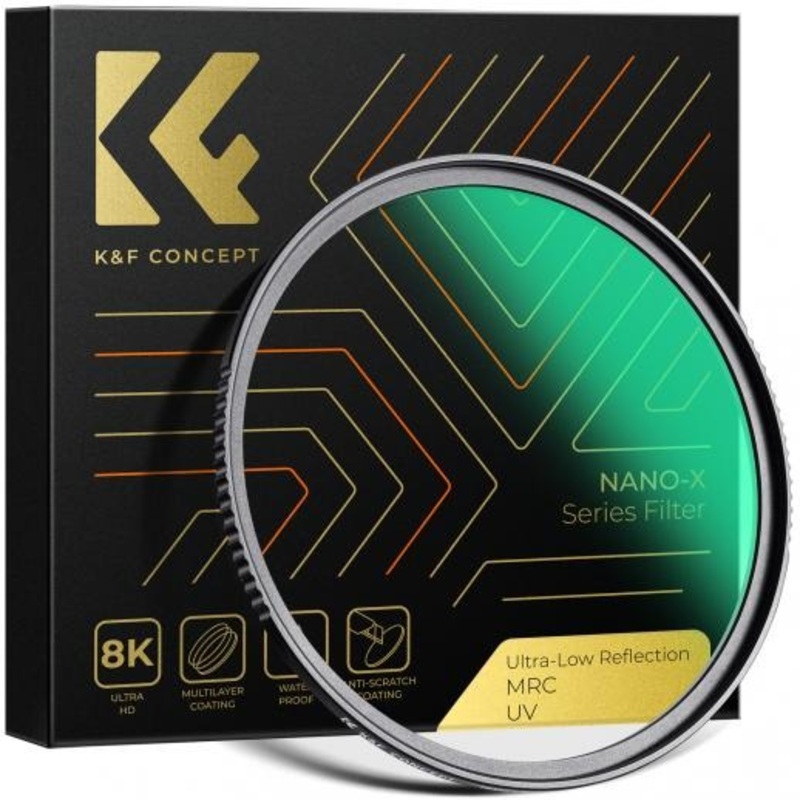 K&F Concept Nano-X Series Ultra Low Reflection Premium Optical Camera Lens UV Filter Water and Dust Proof UHD MRC 28-Layer Nano-Coated for Photography | 95mm