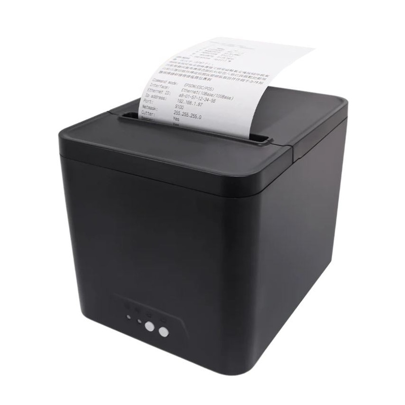LogicOwl OJ-80A Thermal POS Receipt Printer with Built-In Paper Cutter, and RJ45 Ethernet and USB Connectivity
