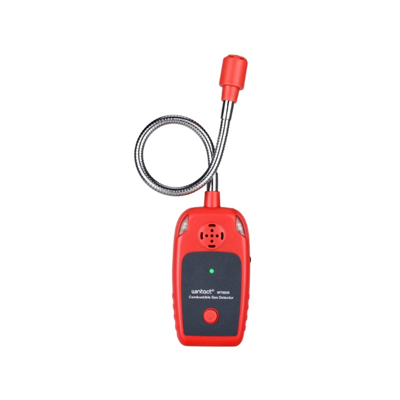 Wintact WT8820 Portable 30cm Gooseneck Combustible Gas Detector with Audible and Visual Alarm for Flammable Gases Leakage Monitoring