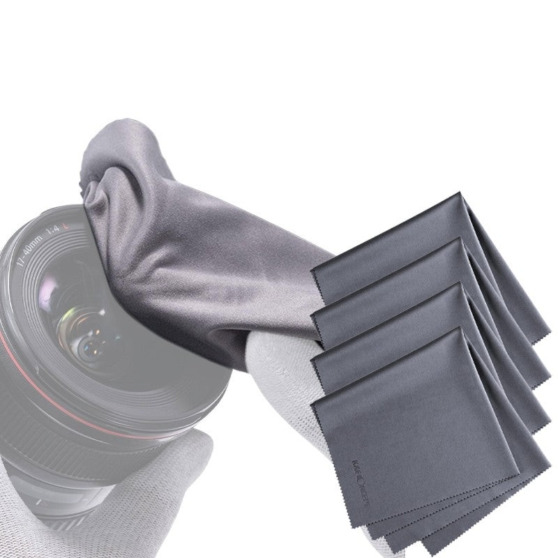 K&F Concept 4-pcs Pack 40X40cm Microfiber Cleaning Dry Cloth for Camera Lens, Optical Glass, Display Monitor, Light Panel, Electronics, Photography | SKU-1690