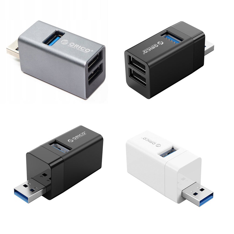 ORICO Mini 3 in 1 USB Hub with USB A 3.0 5Gbps and 2.0 480Mbps Ports and Wide Compatibility for Smartphone PC Desktop Laptop | MINI-U32L