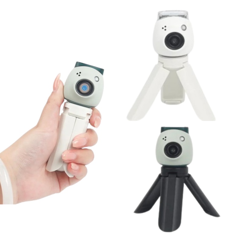 Pikxi Mini Tripod Grip for Fujifilm Instax Pal Tiny Digital Camera – Black & White