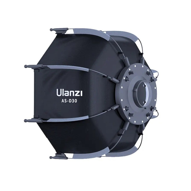 Ulanzi AS-D30 30cm Octagonal Softbox with Mini Bowens Mount Grid, Inner and Front Diffuser, Fabric Grid, Carrying Bag for LT028 40W And LT005 60W Video Light | L083GBB1