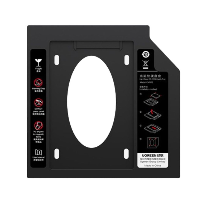 [CLEARANCE] UGREEN 2.5 SATA III HDD/SSD Caddy Cradle Box with 5TB Support Capacity and Up to 6Gbs Data Transmission for PC, Computer, Desktop, Laptop | 70657