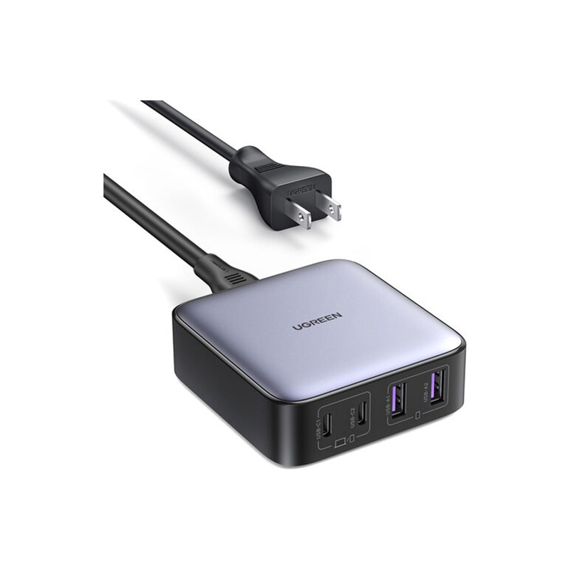 [CLEARANCE] UGREEN Nexode 65W 4-Port USB GaN Fast Desktop Charger with 1.5M Cable US Plug for Laptop, Tablet, Phone, Camera, iPhone, iPad, MacBook, Apple & Android Smartphone | 90735