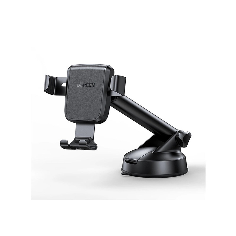 [CLEARANCE] UGREEN Universal Car Gravity Phone Holder with Windshield / Dashboard Mount Suction Cup, Holds 10kg Weight Capacity and Cradle Long Arm with 360 Degrees Adjustable Multi-Angle View for 4.4-7 Smartphones | 60990B