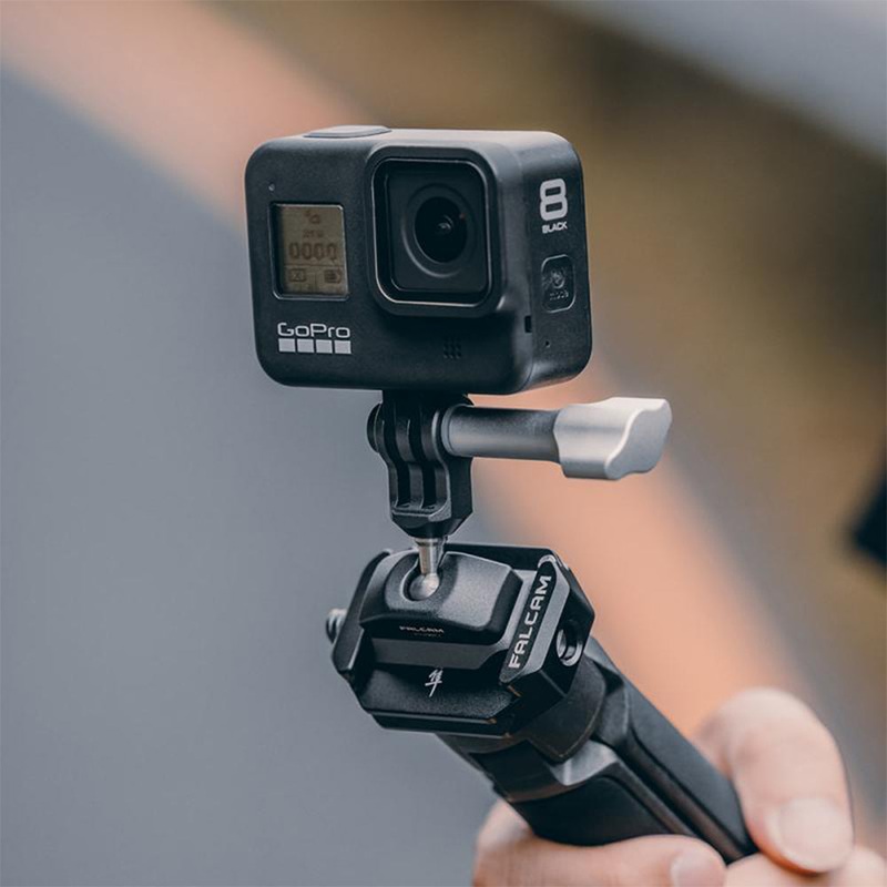 Falcam F22 Action/Panoramic Series GoPro / DJI / Insta360 Action Camera QR Quick Release Plate and Base Kit Accessories with Multi Interfaced Mounts for Vlog Vlogging Video Shoots