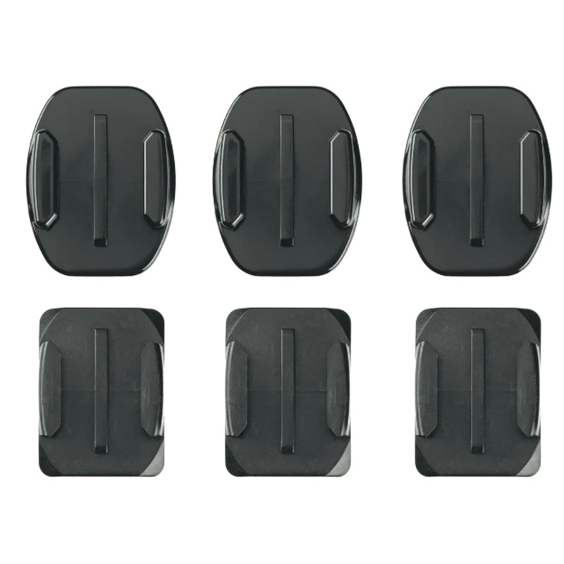 GoPro 3pcs Flat and 3pcs Curved Mounts with Industrial Strength Adhesives for All GOPRO HERO and MAX Sports Action Cameras | AACFT-001