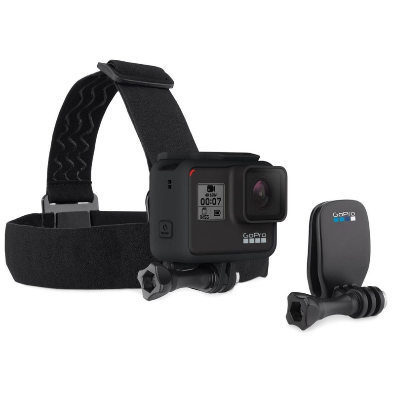 GoPro POV Head Strap and Quick Clip 3-Prong Adapter Compatible with GOPRO HERO 11 / 10 and Legacy Action Cameras | ACHOM-001