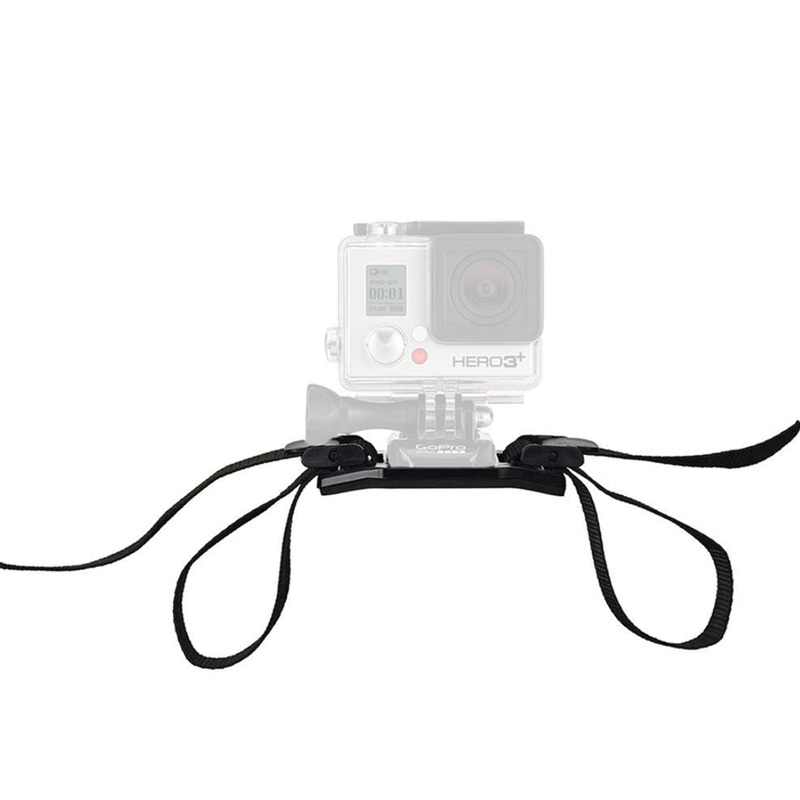 GoPro Strap Mount Fully Adjustable for Vented Helmets fits Base Plate and QR Quick Release GOPRO Action Camera Housing for POV Video | GVHS30