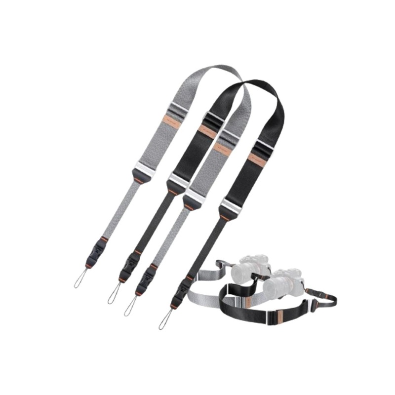 K&F Concept 45mm Adjustable Camera Nylon Strap with Quick Release Buckles for Sony Fujifilm Canon Nikon Lumix DSLR & Mirrorless Cameras