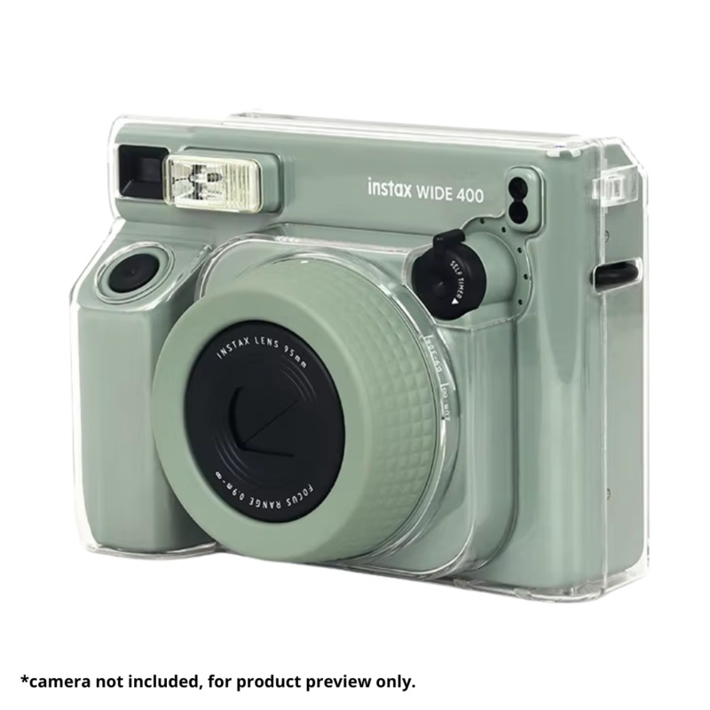 Pikxi Transparent Crystal Cover Case for Fujifilm Instax Wide 400 Camera with formfitting Design and Anti-Scratch Drop Resistant
