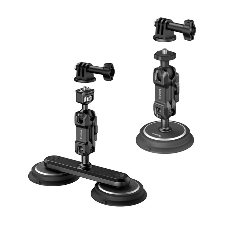 SmallRig Magic Arm with Magnetic Suction Cup & Action Camera Mount Adapter for GoPro, Insta360, DJI Action & 1/4 Thread for Sony, Canon, Nikon, Lumix, FUJIFILM Compact Digital Cameras | 4466