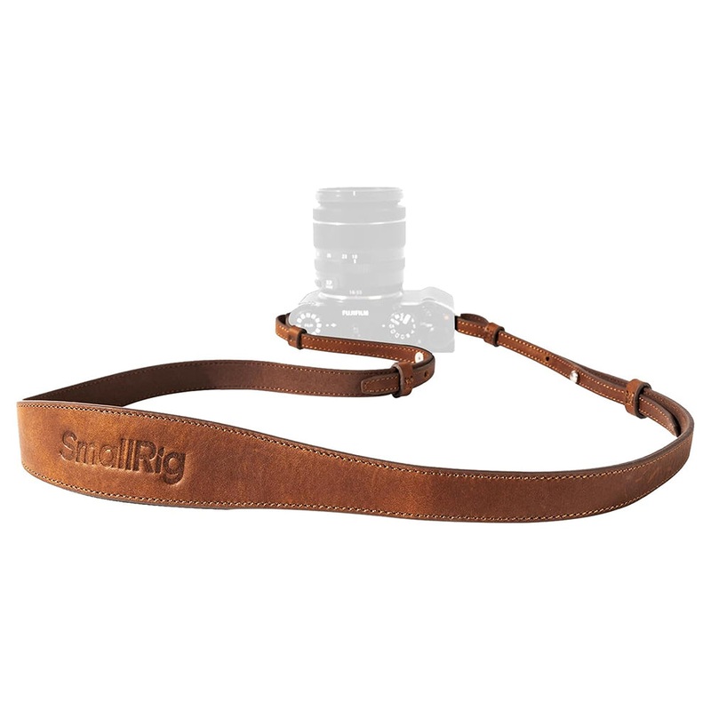 SmallRig Universal Leather Shoulder / Neck Strap with 43 Maximum Length and 10kgs Load Capacity for DSLR and Mirrorless Cameras | 5209