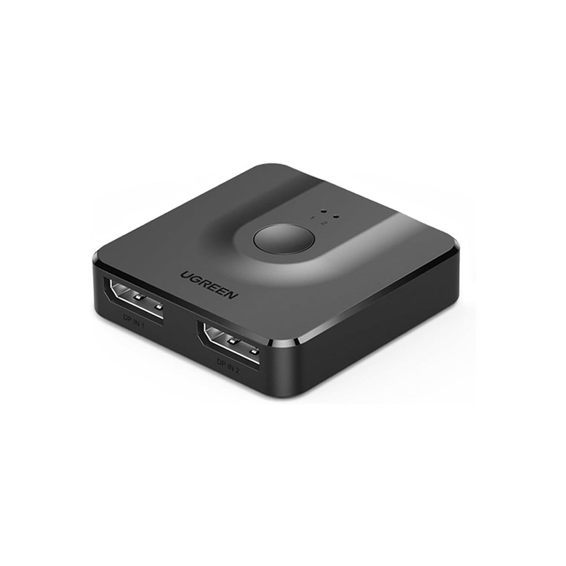 UGREEN 2-in-1 DisplayPort Bidirectional Signal Splitter Switch with USB C 5V/1A  Power Port, Supports DP 1.2, HDCP 2.2/1.4, and HDR versions with 4K@60Hz Resolution for Computer, PC and Monitors Windows/Linux/macOS | 60622