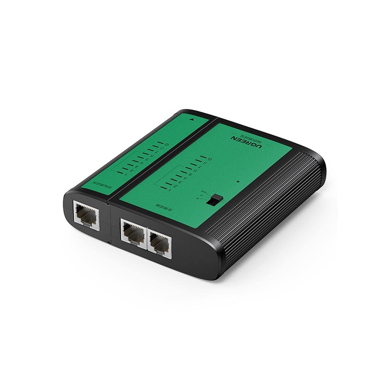 UGREEN Multifunctional RJ45 LAN Network and RJ11 Telephone Cable Tester with LED Display, 9V/DC Power for Ethernet Cat 5/Cat 5e/Cat 6/Cat 7, RJ11 6P and RJ45 8P Connectors | 10950