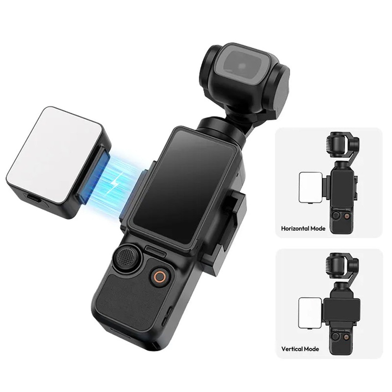 Ulanzi LM001 Daylight Magnetic Mini Light for DJI Osmo Pocket 3 Vlogging Camera with 5800 – 200K CCT, IPX4 Water Resistant, 500mAh Battery and USB Type-C Interface for Vlog, Videography