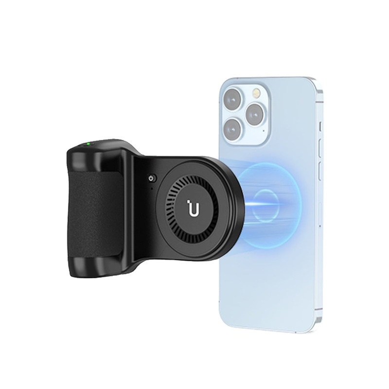 Ulanzi MA45 Magnetic MagSafe Wireless (Right Hand) Power Grip for iP-16 / 15 / 14 / 13 Smartphone with Camera Shutter, 5000mAh Battery, 10W Wireless Charging, 180 Rotating Mode and for Mobile Video Vlog | M021