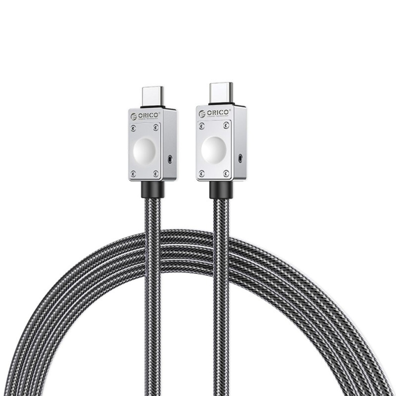 [CLEARANCE] ORICO 1 Meter PD 240W 40Gbps USB 4 Type C Fast Charging Data Cable with 8K 60Hz UHD Video Output & Intelligent Chip for iPhone 15 iPad MacBook Samsung Galaxy Tab Xiaomi Mi Pad Smartphone Tablet Laptop Monitor Camera – Orange | 240B1-40-10-OR