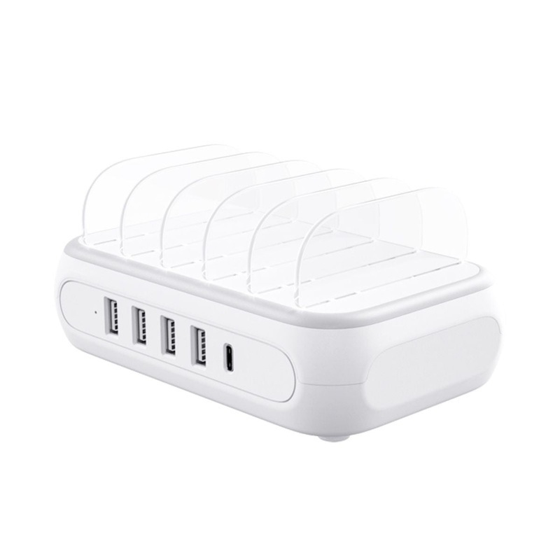 [CLEARANCE] ORICO PD 20W USB 5-Port Fast Charging Desktop Power Station with Detachable Dividers and Smart Safety Protection for Mobile Phone Smartphone Tablet Charger | APD-4U1C