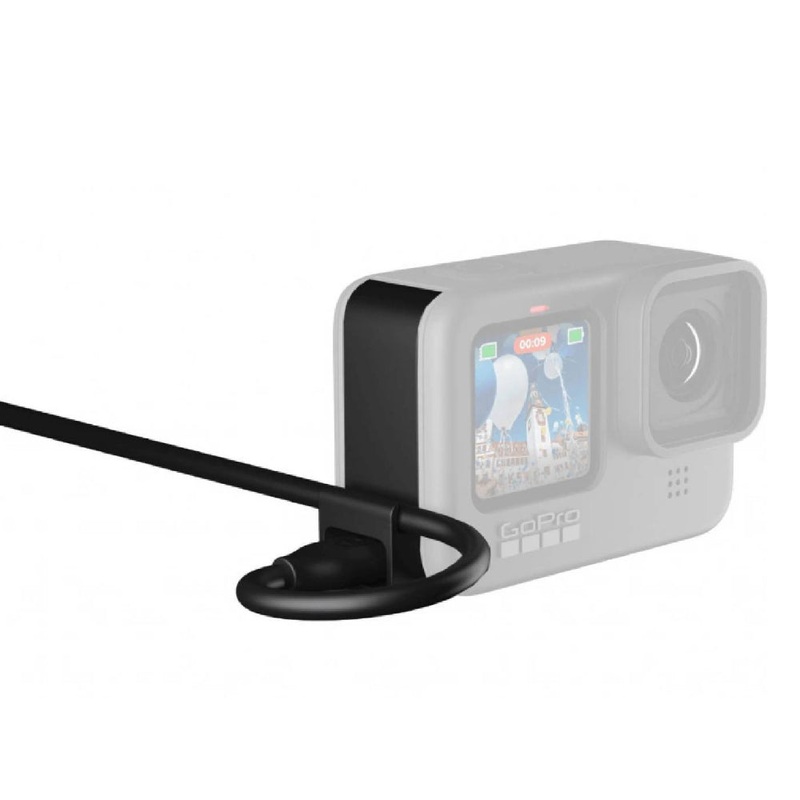 GoPro USB Pass Through External Power Battery Door with 1m USB Type-C Cable for HERO 10 / 9 BLACK Action Cameras | ADCOD-001