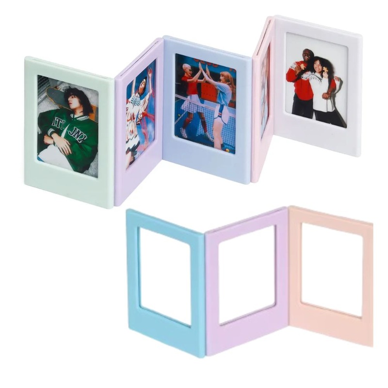 Pikxi Pastel Color Solo Instant Mini Film Photo Frame for FUJIFILM Instax mini Cameras with Magnetic Mounting – Available in Blossom Pink, Pastel Blue, Lilac Purple, Smokey White, and Ice Blue Color