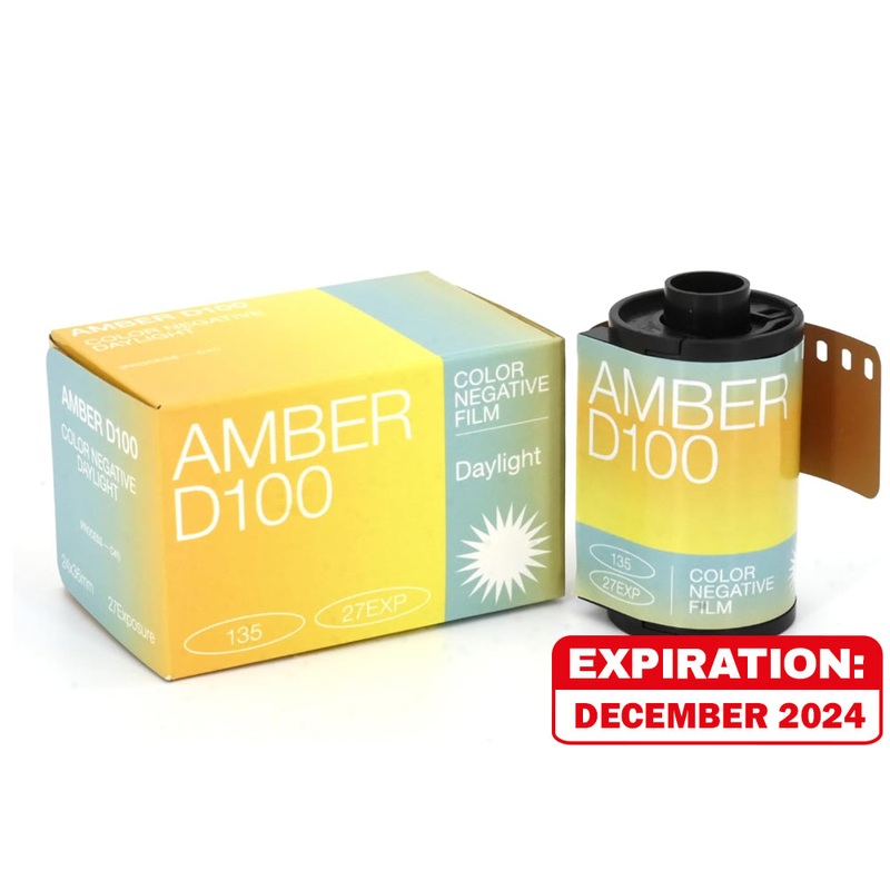 RETO Amber D100 135 35mm 100 ISO Color Negative Film with 27 Exposure Shots, C-41 Process, Fine Grain, Cinematic Motion Picture Style Film Technology and Daylight Balanced for Film Photography