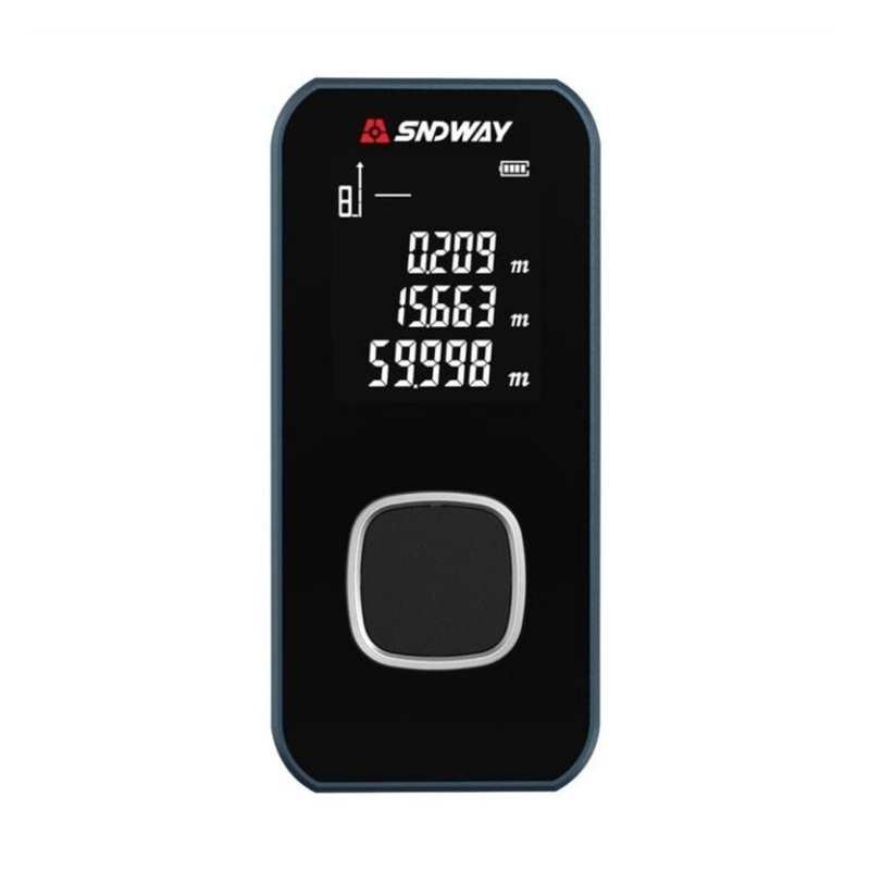 SNDWAY Mini Digital Rechargeable Laser Distance Meter with 40 Meters Measurement Range, LCD Screen Display, Multiple Measurement Unit & Functions for Industrial and Home Improvements – Measuring Tools & Rangefinders | SW-24A
