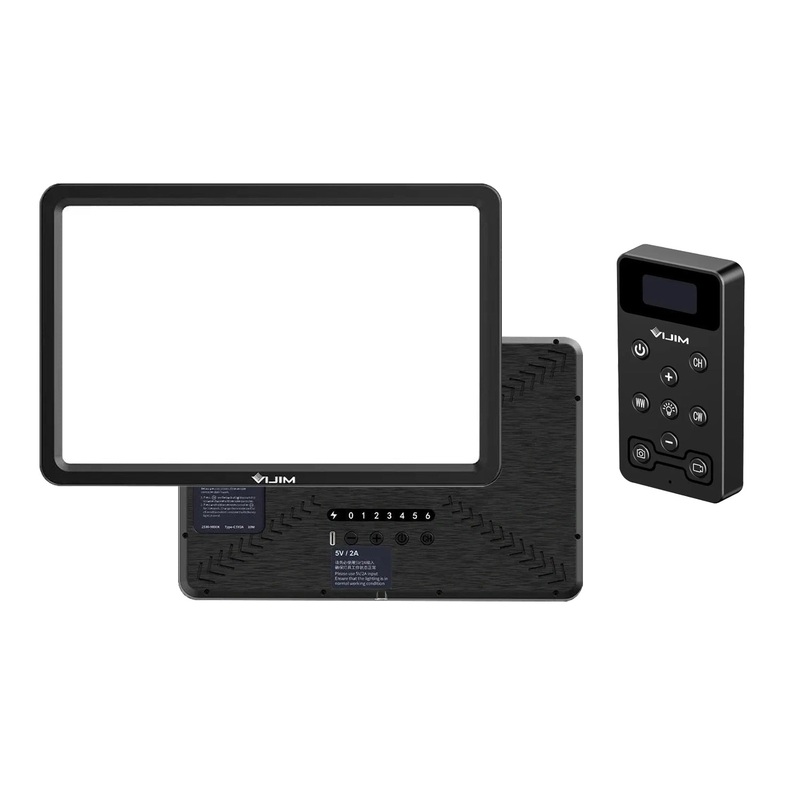 Ulanzi VL198 Bi-Color LED Key Video Light Panel with 2500K-9000K CCT Color Temperature, 12 Wide Pad, 30m Max Wireless Remote Range, Multiple Channel and 180 Angle Adjustment