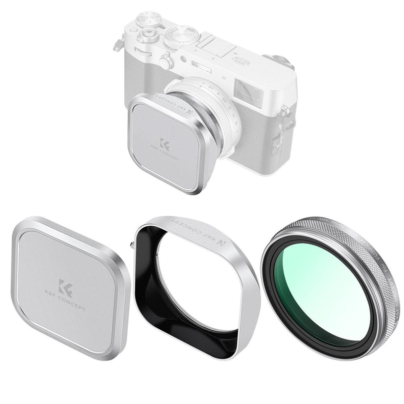 K&F Concept FUJIFILM X100 Series NANO-X MCUV Ultraviolet Filter with Lens Cap & Hood for FUJI X100, X100F, X100S, X100T, X100V, X100VI Cameras – Multi-Coated Optical Glass, Magnetic Frame, High-Definition, Waterproof & Scratch-Resistant