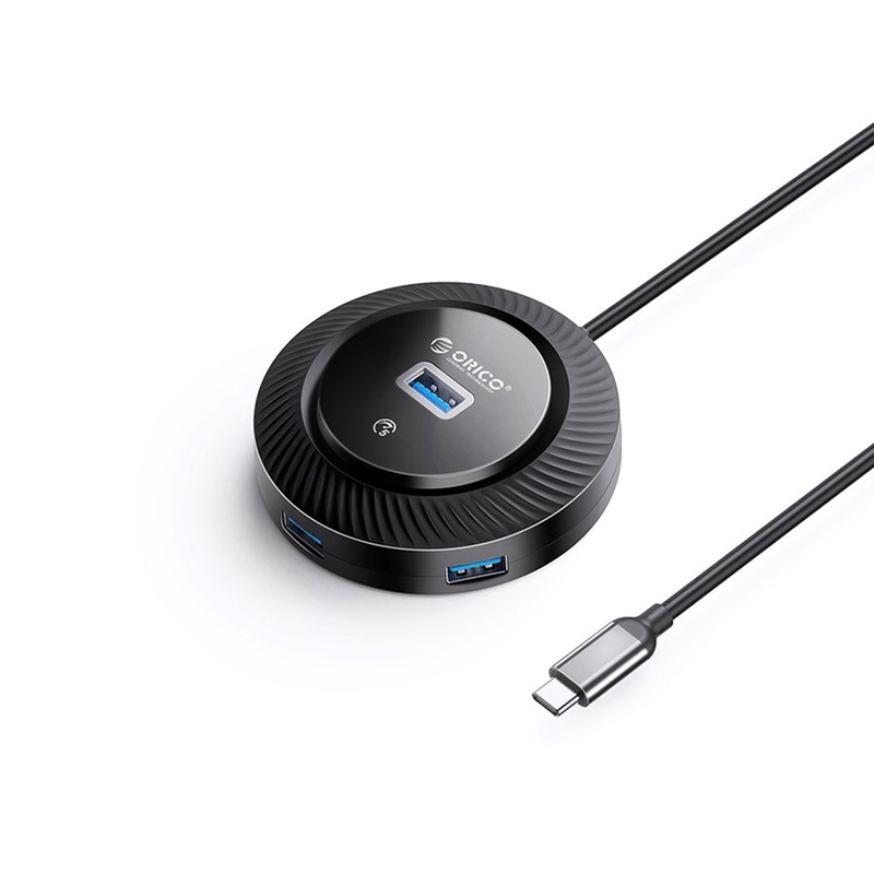 ORICO 4-IN-1 USB HUB 5GBPS (0.3M,1.8M) Type-C Cable with 1x USB 3.0 & 3x USB 2.0 Ports | Windows, Linux & macOS Support | for PCs, Computer Desktops & Laptops | USB Hubs & Docking Stations | YK1-C2