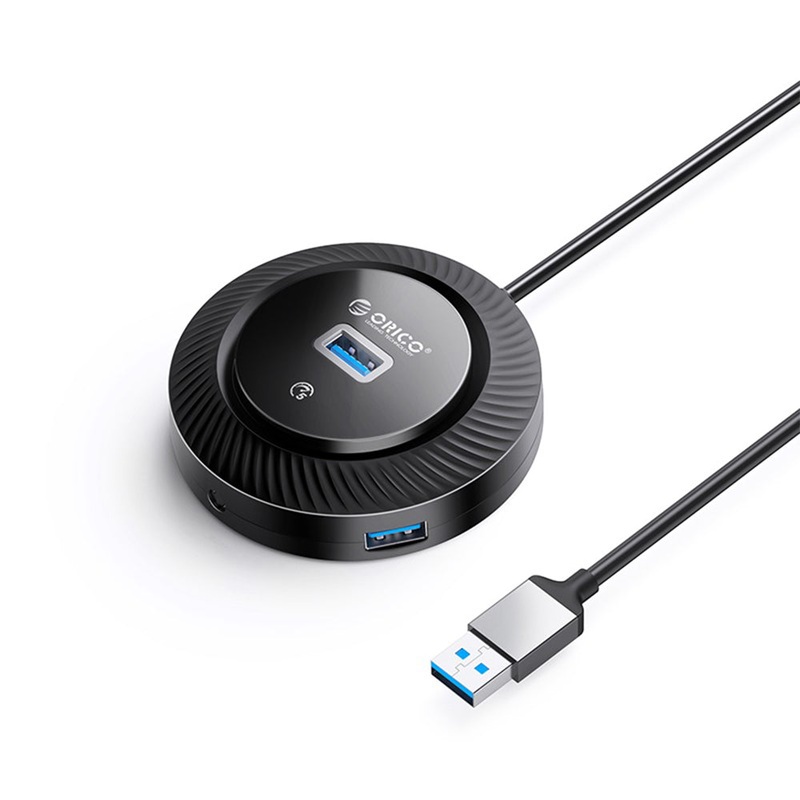 ORICO 4-IN-1 USB HUB 5GBPS (0.3M,1.8M) USB-A Cable with 3.5mm Audio/Microphone Output, 1x USB 3.0 & 2x USB 2.0 Ports | Windows, Linux & macOS Support | for PCs, Computer Desktops & Laptops | USB Hubs & Docking Stations | YK3-U2