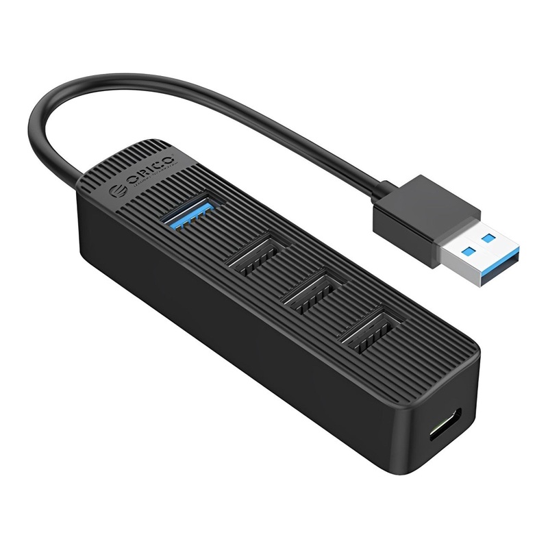 ORICO 4-Port USB 3.0 + 2.0 Type A Hybrid Hub with USB Type-A Interface and Intelligent Control Chip for Windows Mac OS and Linux