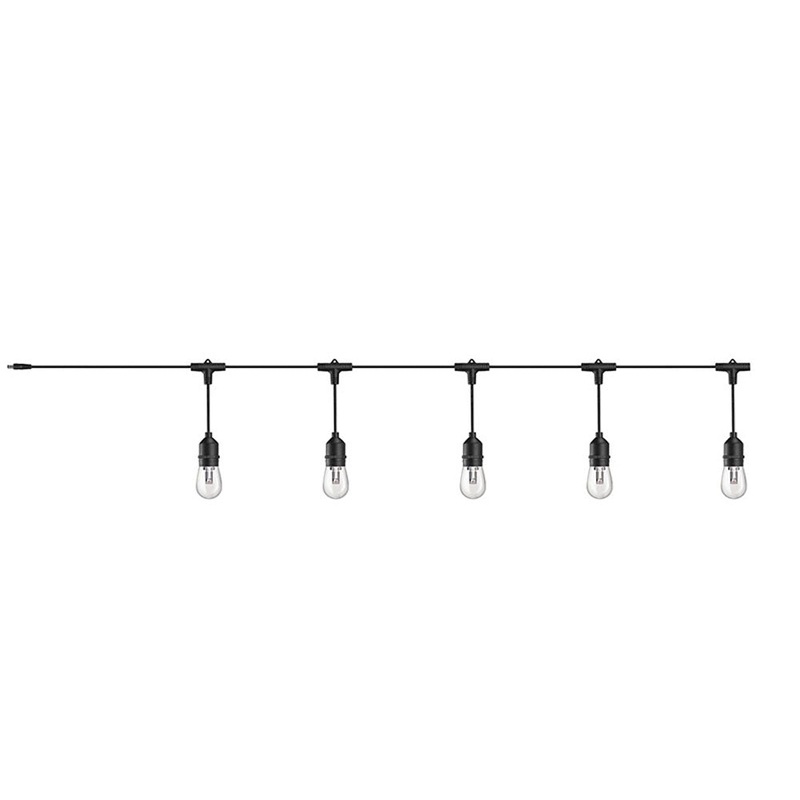 ORICO LED Outdoor & Indoor Hanging String Lights with S15 2W Bulbs E26 for Camping, Home Exterior & Interior Lighting