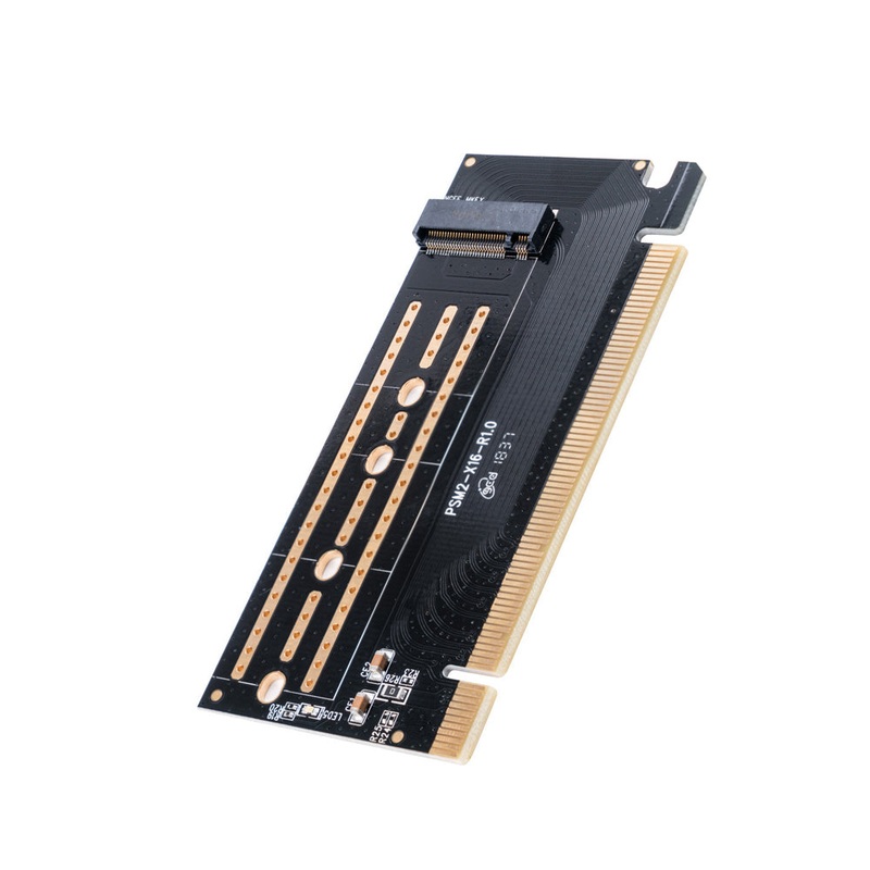 ORICO M.2 NVMe SSD (M-Key) PCIe 3.0 X16 Expansion Card with 2TB Storage Support for PCs / Computer Desktops (Windows, macOS & Linux) Compatible with 2230/2242/2260/2280 Solid State Drives | ORICO-PSM2-X16