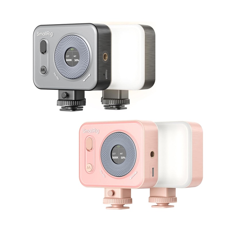 SmallRig Vibe P96 Pro Mini Bi-Color LED Video Light with 2500K~6500K CCT, 1500mAh Battery, Multiple Mounts, 1/4-20 Threaded Holes and USB Type-C Charging Port for Lighting and Vlog Vlogging Content Creation