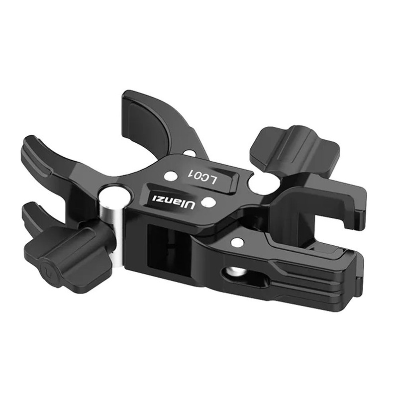 Ulanzi LC01 Super Clamp Mount for Light Stand with Dual Adjustable Clamps for Round (Up to 48mm) and Square (Up to 25x25mm) Tubes – Photography and Studio Lighting Accessories | T017