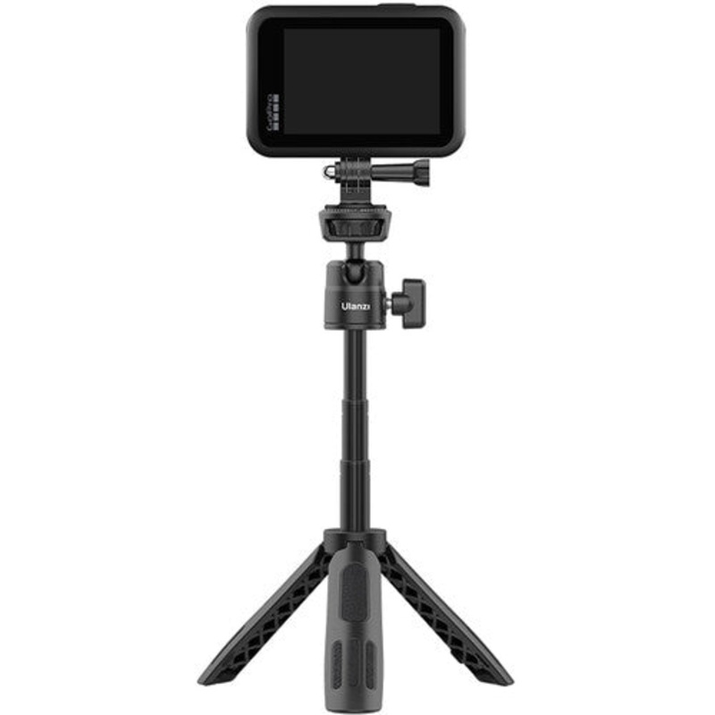 Ulanzi M12 Tripod Selfie Stick with 360 / 120 Degree Pan Tilt Ball Head with Extendable 12.5 Max Height, Max 500g Load Capacity for GoPro Action Cameras and Smartphones