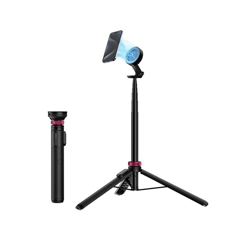 Ulanzi MT-84 MagSafe Magnetic Smartphone Selfie Stick Tripod for iPhone and Other MagSafe Devices – 7-Section Extendable Rod (up to 153cm) for Live Streaming, Vlogging, Photography, and Content Creation | T001