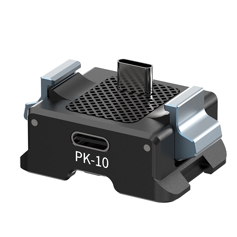 Ulanzi PK-10 2-Prong + 1/4 Mount Adapter for DJI Osmo Pocket 3 Camera – Expansion Base Plate with USB Type C Interface | C029
