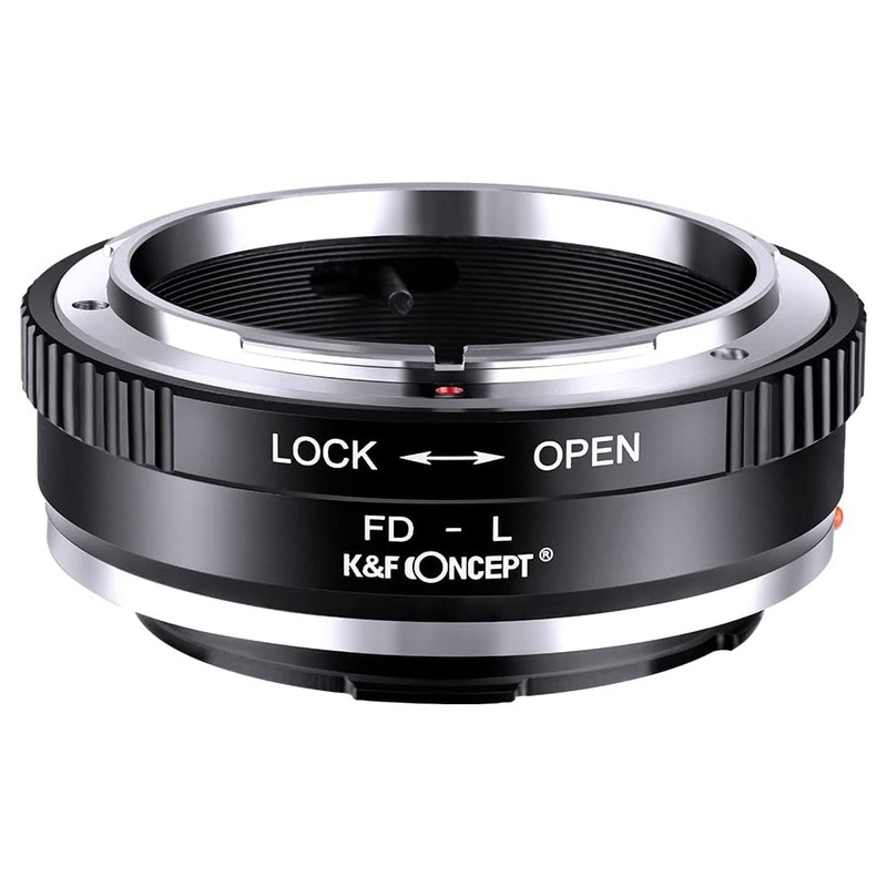 K&F Concept FD-L Canon FD/FL Lenses to L-Mount Leica T, SL, CL, TL, TL2, SL, SL2, SL2-S & Panasonic Lumix S1, S1R, S1H, S5 Mirrorless Cameras – Lens Adapter Ring Converter | KF06-468