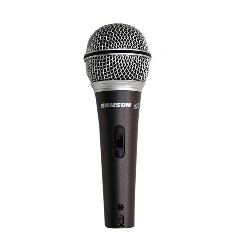 Samson Q6CL 3-Pack Professional Supercardioid Dynamic Microphone Bundle Set Kit with Mic Clip & 18′ XLR Cable for Vocal and Instrument Recording, Studio, Live Performance, Karaoke, with 80Hz to 15kHz Frequency Response