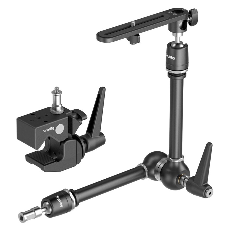 SmallRig 20.6-Inch Aluminum Magic Arm & Super Clamp Kit with Ball Head & 1/4-20 & 3/8-16 Top Screw for Cameras, Field Monitors, Video Lights, Microphones, Light Stands, Tripods, Desktop & Mounting Tubes & Rails | 4862 4861
