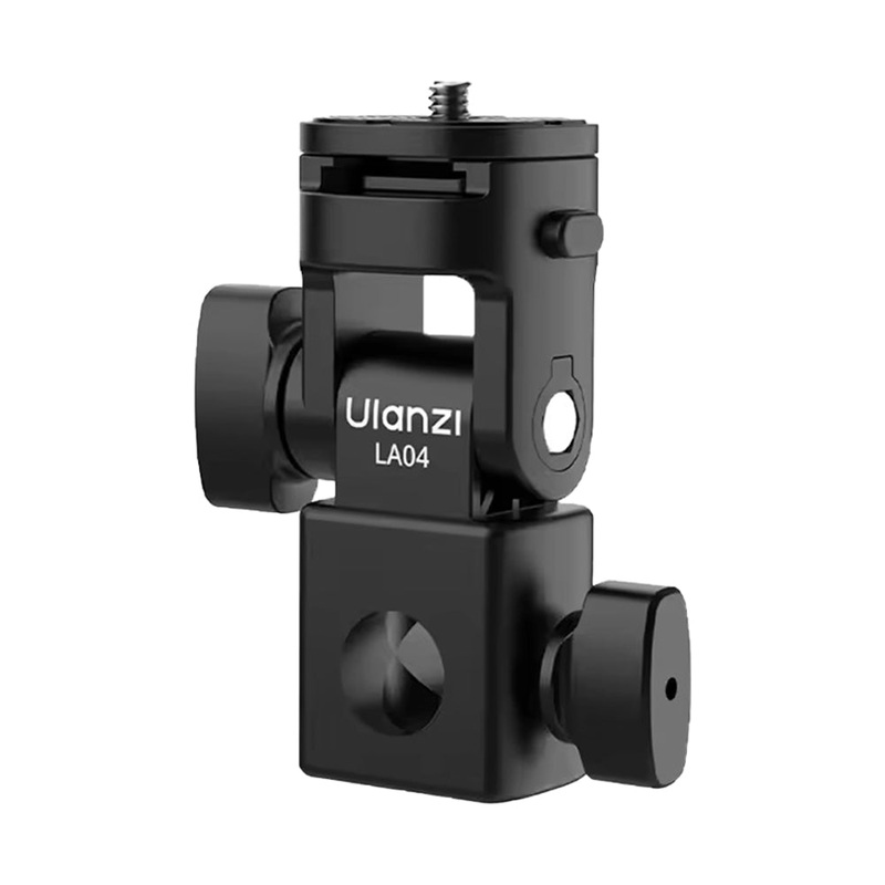 Ulanzi LA04 Light Stand Adapter with 1/4 Quick-Release Cold Shoe Mount, 180 Tilt Angle, Up to 3kg Load Capacity for Video Fill Lights, Speedlite, Cameras and Phone Holder | L121